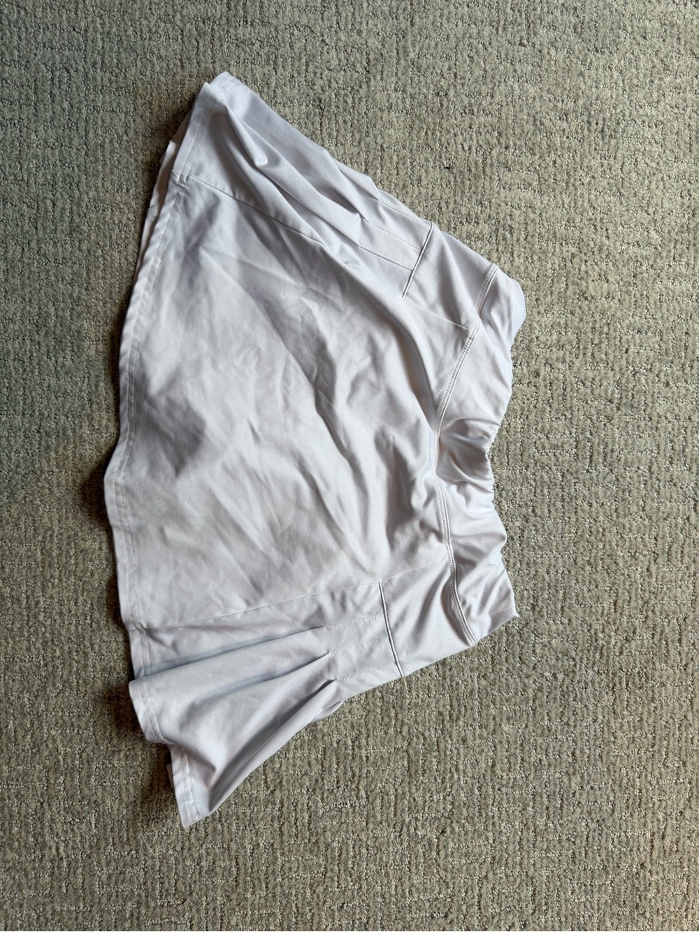 White Athletic Skort - Flared Tennis Style